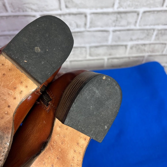 |•FREEBIRD BY STEVEN•| ZION in Whiskey Cowboy Boots Western Boho Size 8 - Picture 12 of 16